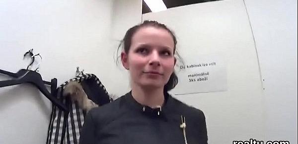  Perfect czech nympho was teased in the shopping centre and nailed in pov